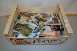 Box of various assorted postcards