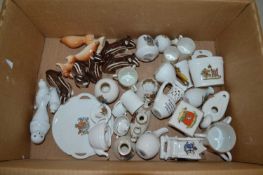 Mixed Lot: Various crested china wares, Russian model animals etc