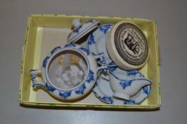 A part dolls dinner service and other items