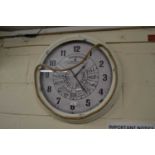 A Chadburns of Liverpool reproduction ships telegraph type wall clock