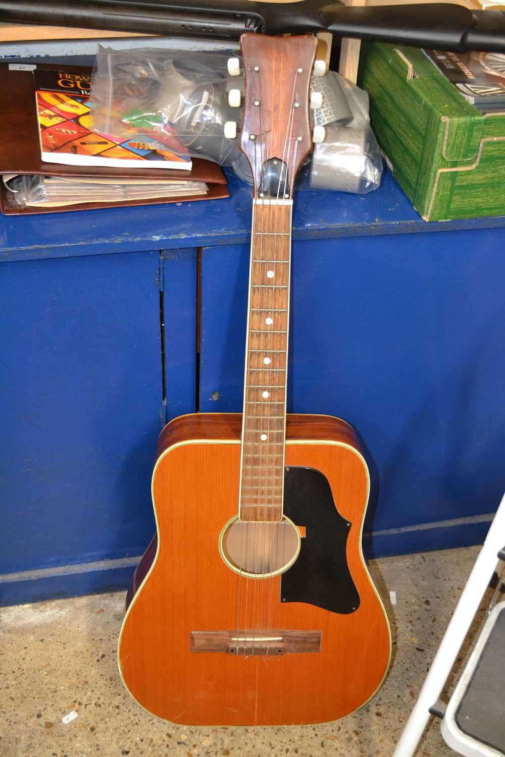 An Italian acoustic guitar