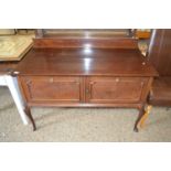 Georgian revival mahogany side cabinet on cabriole legs