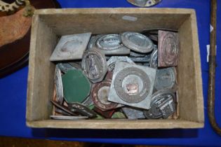 Box of various small printing blocks