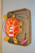 A vintage Mobo metal tortoise