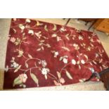 Modern floral pattern rug