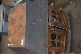A cast iron woodburner