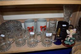 Mixed Lot: Beer mugs, steins and other glass ware