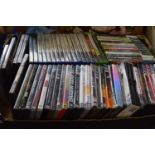 Box of assorted DVD's, Xbox and Playstation games