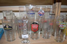 Quantity of beer glasses