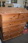 Modern pine bedroom chest of drawers