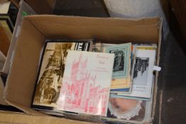 One box of various books, newspapers and ephemera to include royalty interest