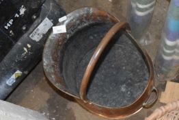 Copper coal bucket