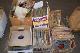 Six boxes of 78 rpm records