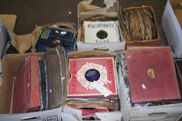Six boxes of various 78 rpm records