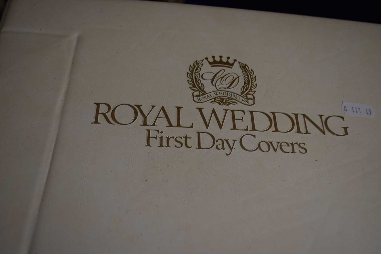 An album of Royal Wedding first day covers and Kings & Queens of England, two albums