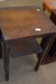 Small oak two tier table