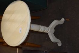 Cream painted tripod table