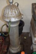 Vintage iron water fountain with later adaptions