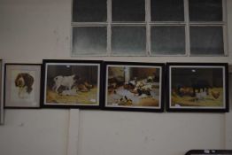 Four prints of dogs