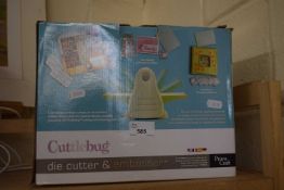 A Cuttlebug die cutter and embosser, boxed
