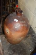 Large stone ware jar marked H & R Ramsden