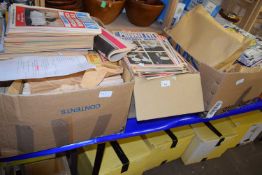 Three boxes of Private Eye magazines and annuals