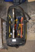 Stanley tool bag and various contents