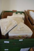 Two boxes of assorted cheese dishes
