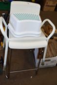 Mixed Lot: Metal framed stool, two plastic step-ups and a bathroom stool (4)