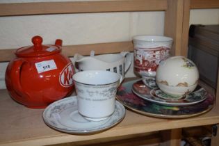 Mixed Lot: Royal Doulton bunnikins money box, Coalport commemorative cup and other items