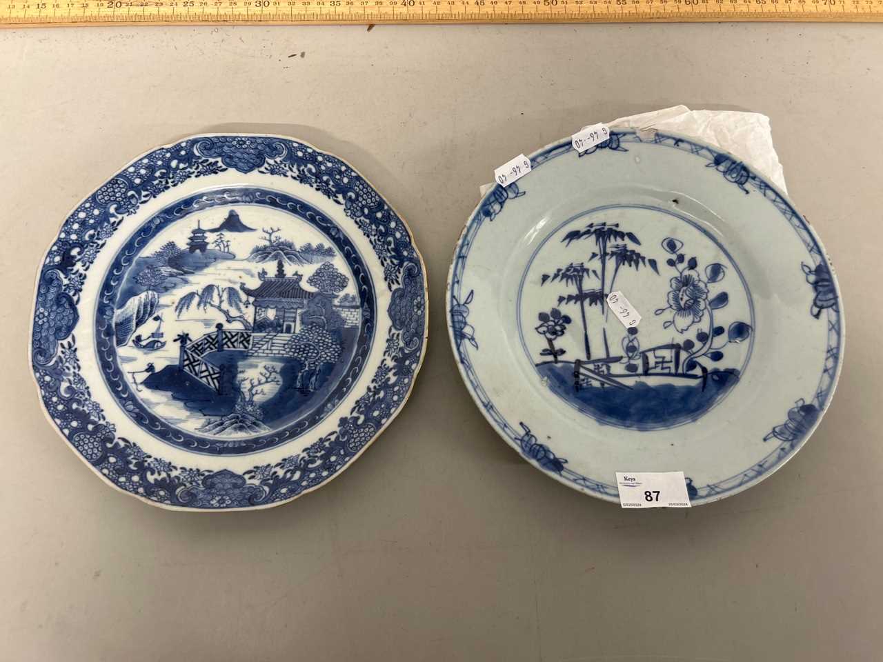 Two Chinese porcelain plates