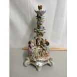 Porcelain figural table lamp