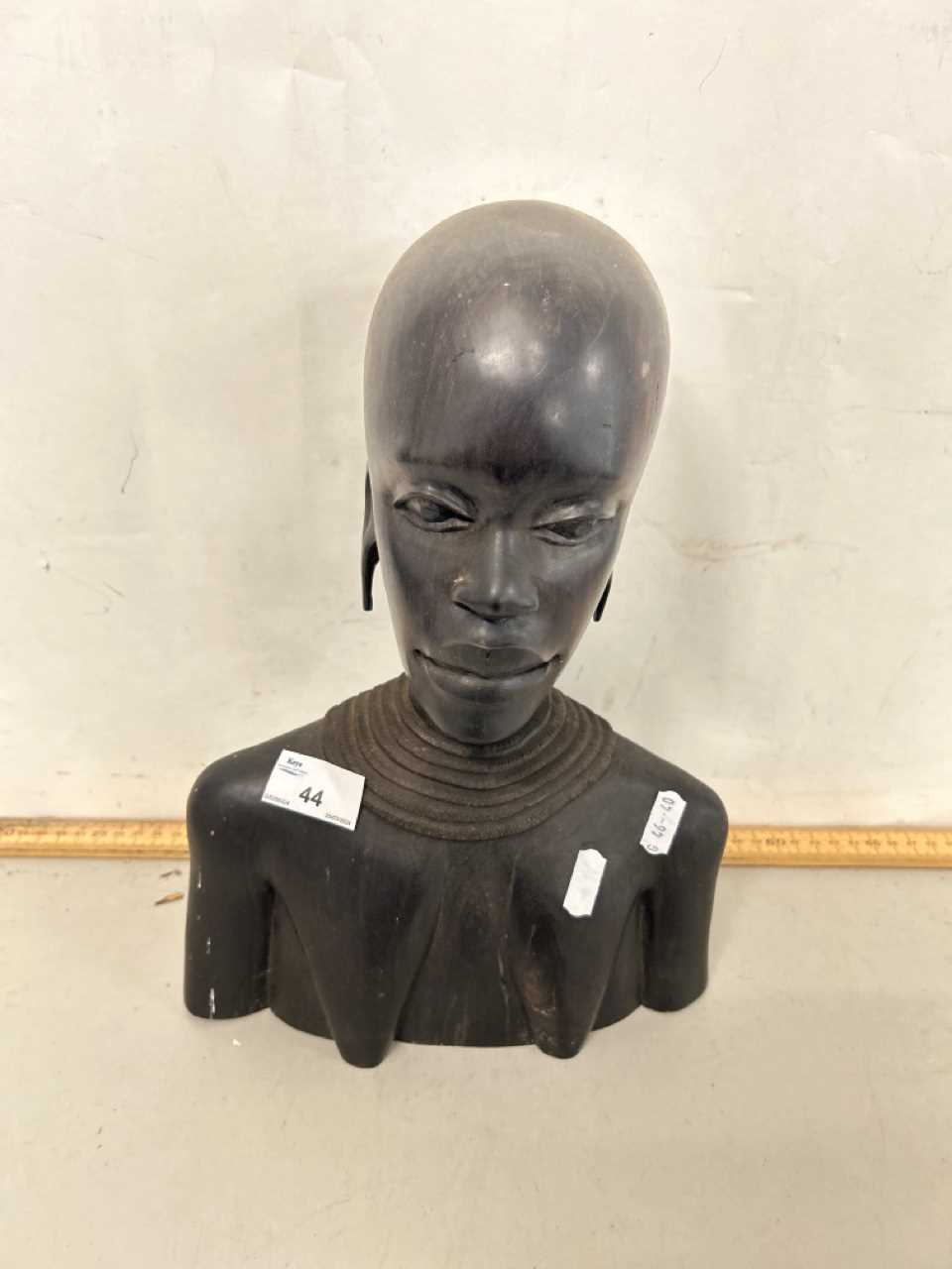 An African hardwood bust