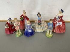 Collection of various Royal Doulton figures to include Janet, Daydreams, Lavinia, He Loves Me, and