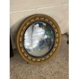 20th Century convex porthole style mirror