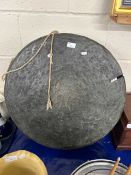 A large dinner gong, 62cm diameter