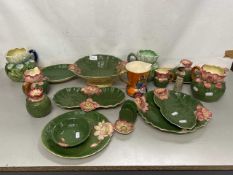 Collection of Shorter & Sons waterlily pattern ceramics and other assorted items