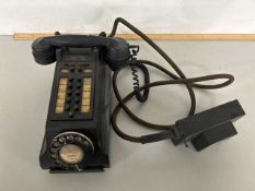 Vintage bakelite cased telephone