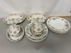 Quantity of Hulme floral and gilt decorated dinner wares