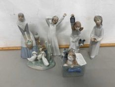 Group of various Nao and similar figures
