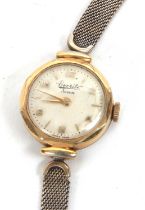 An Everite 7 lady's wristwatch, the watch has a manually crown wound movement, a white dial with