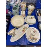 Collection of Royal Staffordshire fruit decorated ceramics to include a range of bowls, jugs,