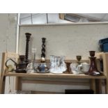 Mixed Lot: Assorted candlesticks