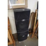 A pair of Peavey speakers