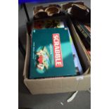 Quantity of assorted board games to include Scrabble, Risk, Cluedo and others