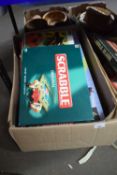 Quantity of assorted board games to include Scrabble, Risk, Cluedo and others