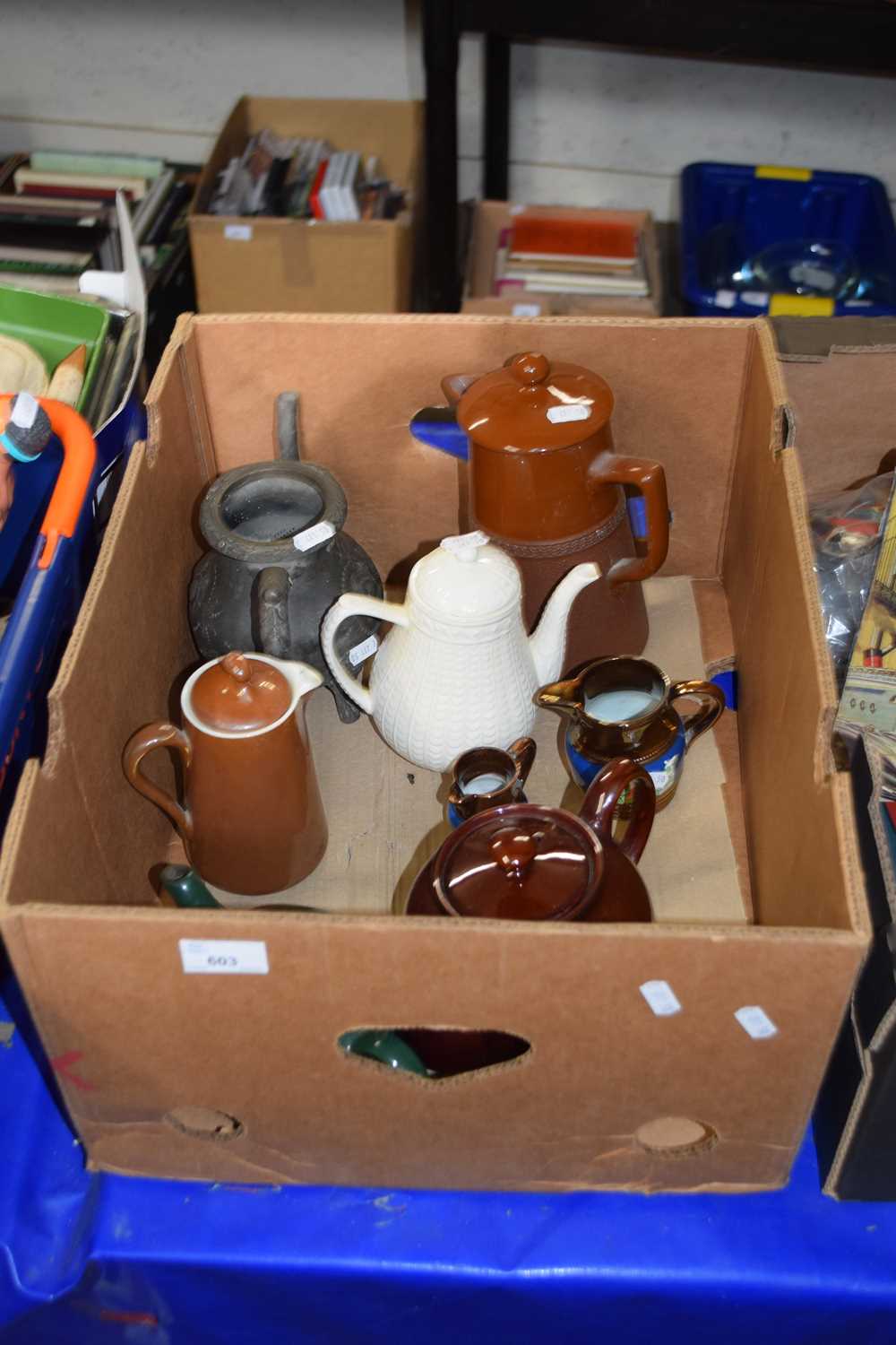 Quantity of assorted tea and coffee pots