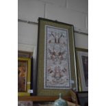 Chinese embroidered silk work picture