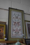 Chinese embroidered silk work picture