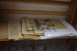 Quantity of assorted ephemera and newspapers